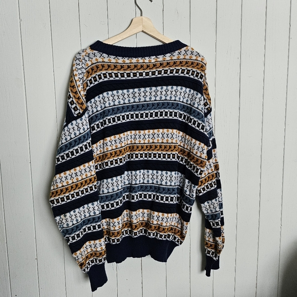 Sears vintage patterned knit sweater (The Mens Store) - Picture 5 of 6